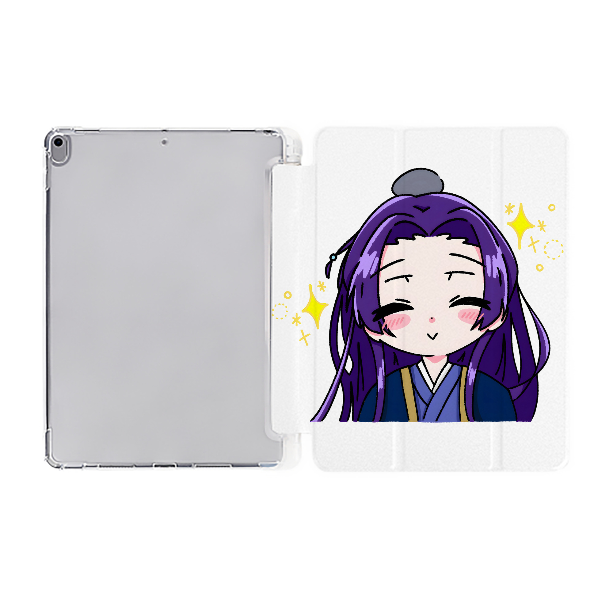 （画像用） 薬屋のひとりごと The Apothecary Diaries IPad ケース ペン収納付き 三つ折りスタンド PUレザー×シリコン 対応機種9.5/10.5/10.9インチ